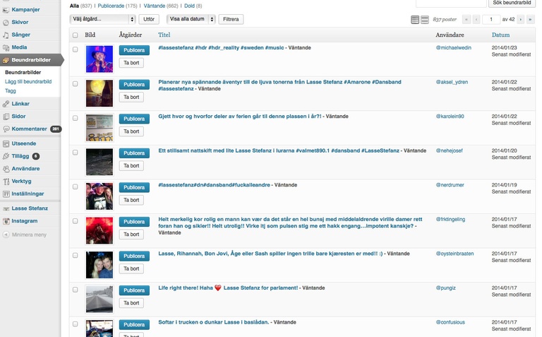 Instagram management